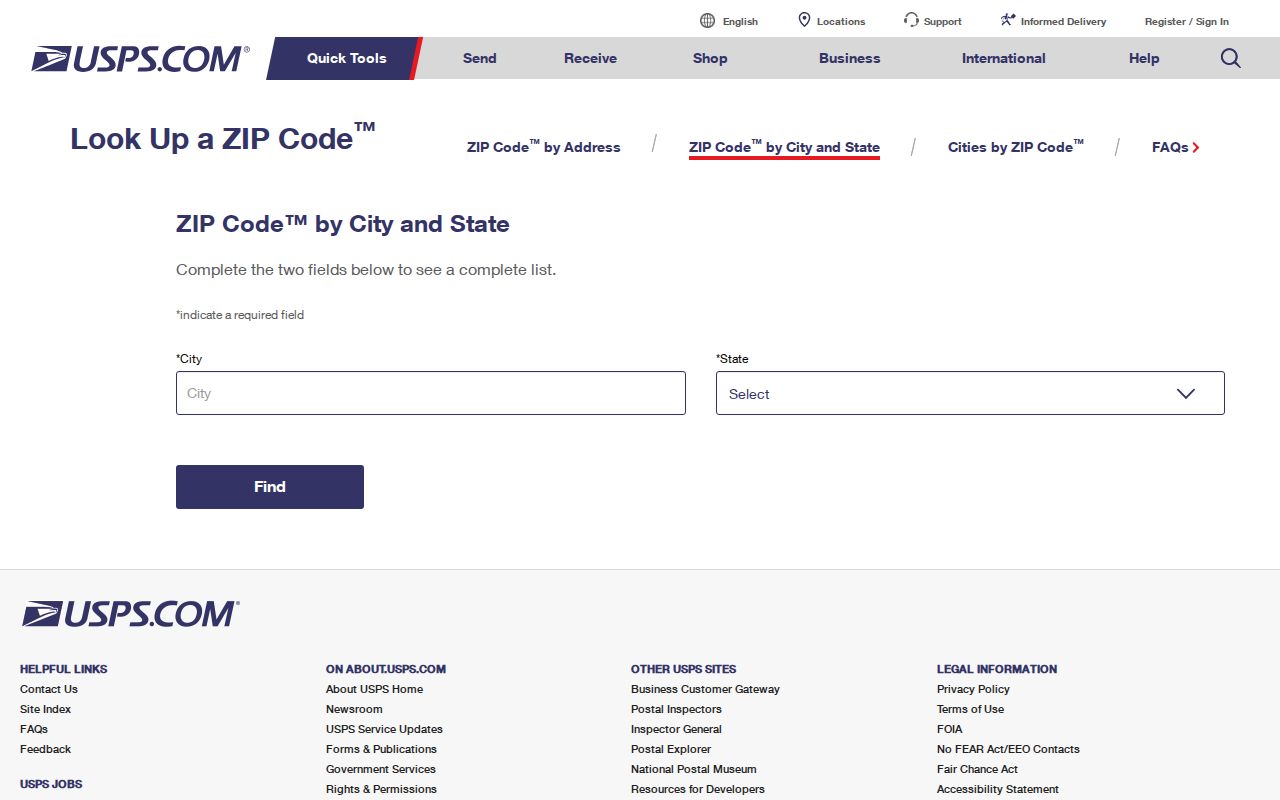 USPS lookup for St. Cloud ZIP code verification